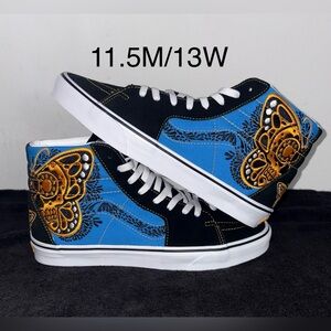 Vans Sk8-Hi "Day of the Dead Butterfly" – Men's 11.5 / Women's 13 – Brand New